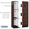 Salsbury Industries Wardrobe Locker, 45" W, 18" D, 76" H, (3) Wide, (9) Openings, Mahogany 23368MAH - alternate 2